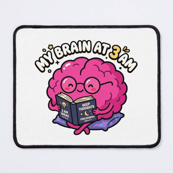 Item preview, My Brain at 3 AM Funny Overthinking designed and sold by InfiniteOrbit.