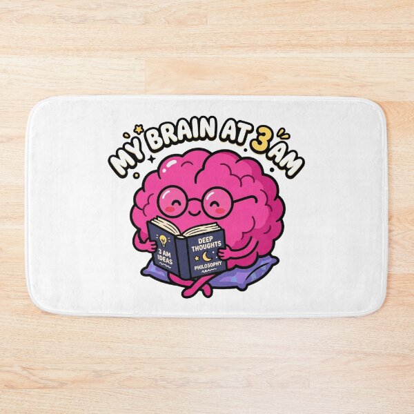 Item preview, My Brain at 3 AM Funny Overthinking designed and sold by InfiniteOrbit.