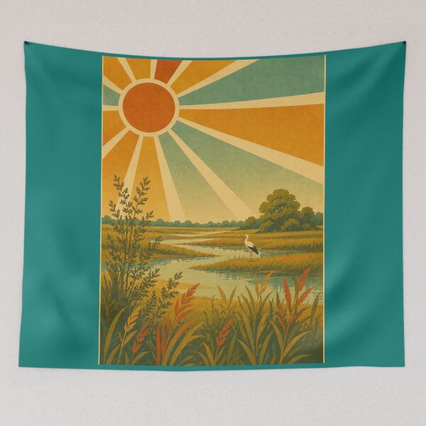 Item preview, Wetland Dreams — Golden Hour designed and sold by WanderEastArt.