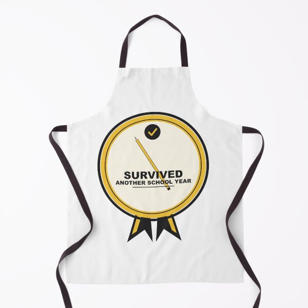 Item preview, Survived Another School Year Teacher Medal Badge Design designed and sold by Mega-Shopping.