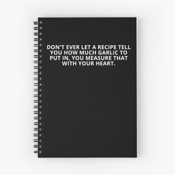 Item preview, Don't Ever Let a Recipe Tell You How Much Garlic to Put In, You Measure That With Your Heart | Funny Kitchen Typography designed and sold by KleanGirlAesthetics.