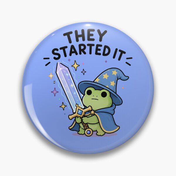 Item preview, They Started It Wizard Frog designed and sold by MonkiFlipp.