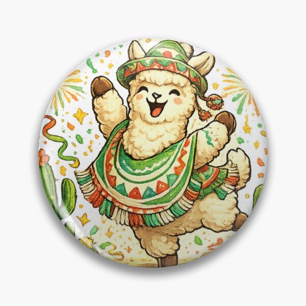 Item preview, Mexico Sep 16 Cute Alpaca Fiesta Mexican Independence Day Celebration designed and sold by irfanshikh.