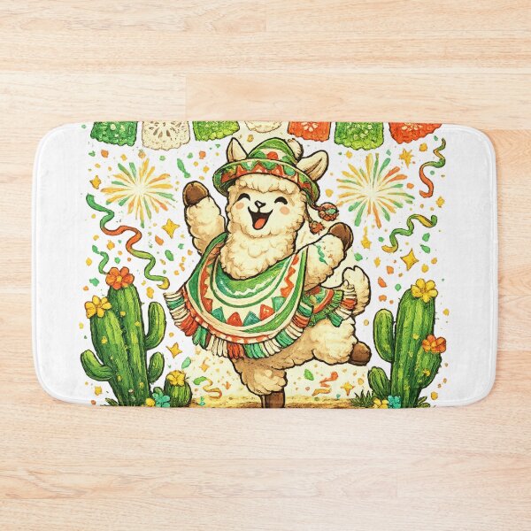 Item preview, Mexico Sep 16 Cute Alpaca Fiesta Mexican Independence Day Celebration designed and sold by irfanshikh.