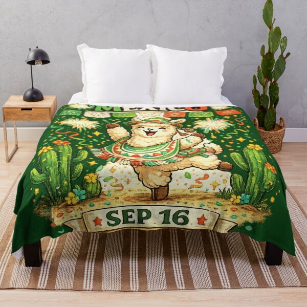 Item preview, Mexico Sep 16 Cute Alpaca Fiesta Mexican Independence Day Celebration designed and sold by irfanshikh.