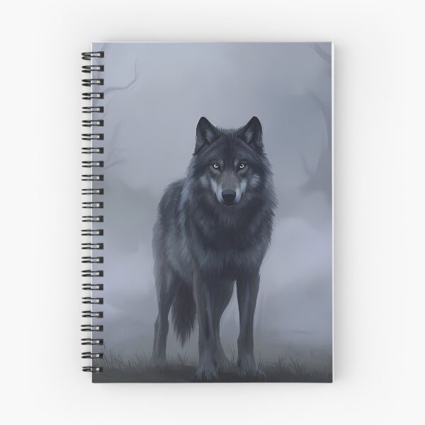 Item preview, Dark Wolf in Misty Forest designed and sold by RkskArt.