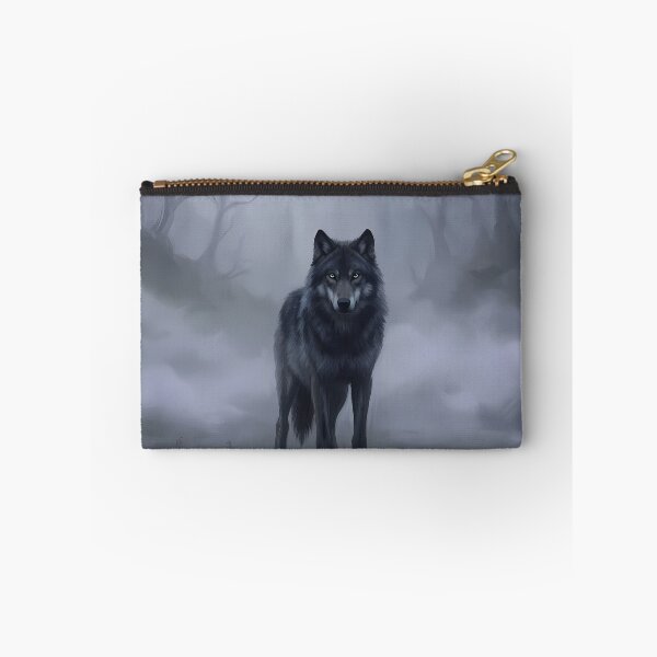 Item preview, Dark Wolf in Misty Forest designed and sold by RkskArt.