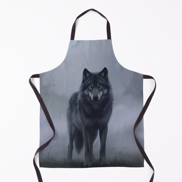 Item preview, Dark Wolf in Misty Forest designed and sold by RkskArt.