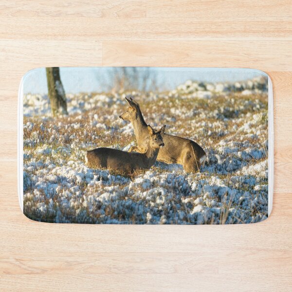 Item preview, Two Roe deer (Capreolus capreolus) winter scene  designed and sold by Stephen Jarman.