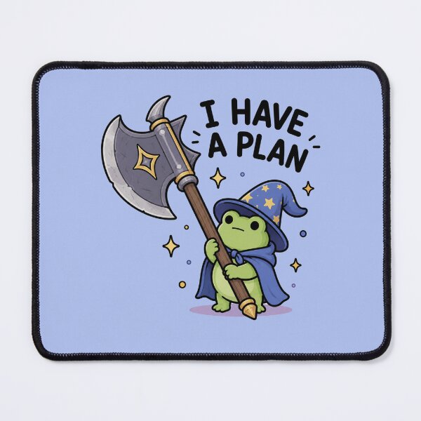 Item preview, I Have A Plan Wizard Frog designed and sold by MonkiFlipp.