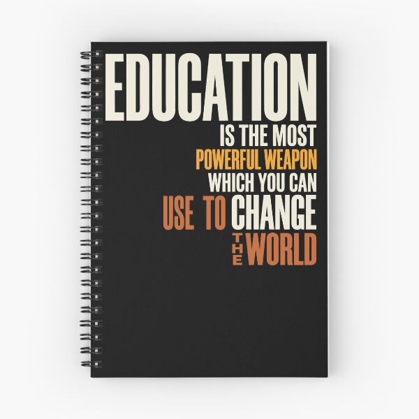 Item preview, Education Is the Most Powerful Weapon Typography designed and sold by Digital Art Works  Hub.