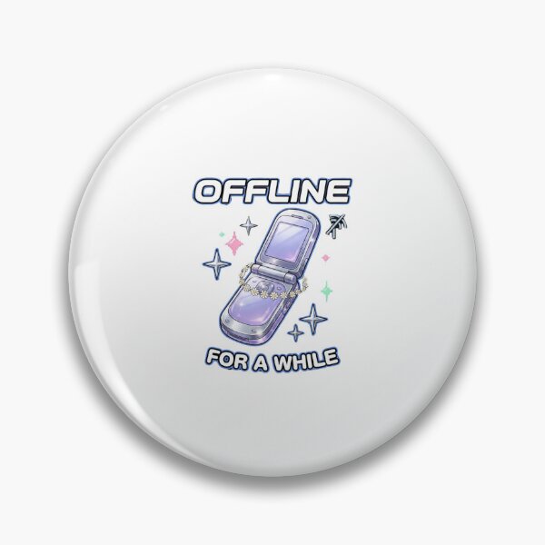 Item preview, Offline for a While Y2K Flip Phone designed and sold by GoofyShopp.
