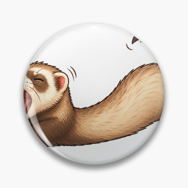 Item preview, Cute Stretching Ferret designed and sold by InkPixell.