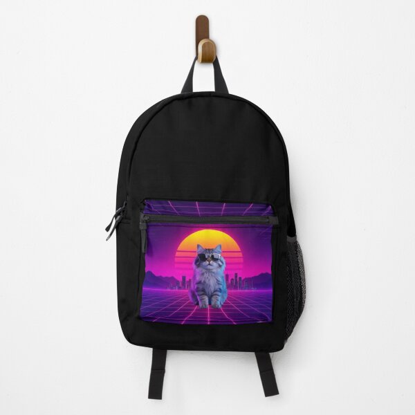 Item preview, Cool Synthwave Cat Retrowave 80s Aesthetic designed and sold by Joshbrowny.