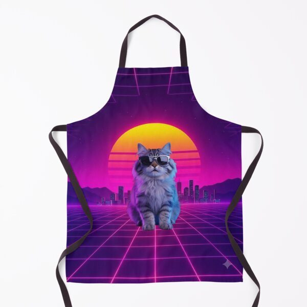 Item preview, Cool Synthwave Cat Retrowave 80s Aesthetic designed and sold by Joshbrowny.