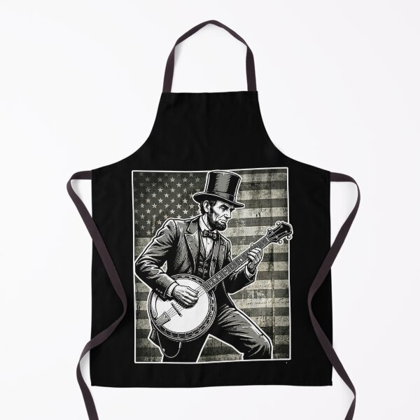 Item preview, Funny Abraham Lincoln Playing Guitar designed and sold by Art-Max.