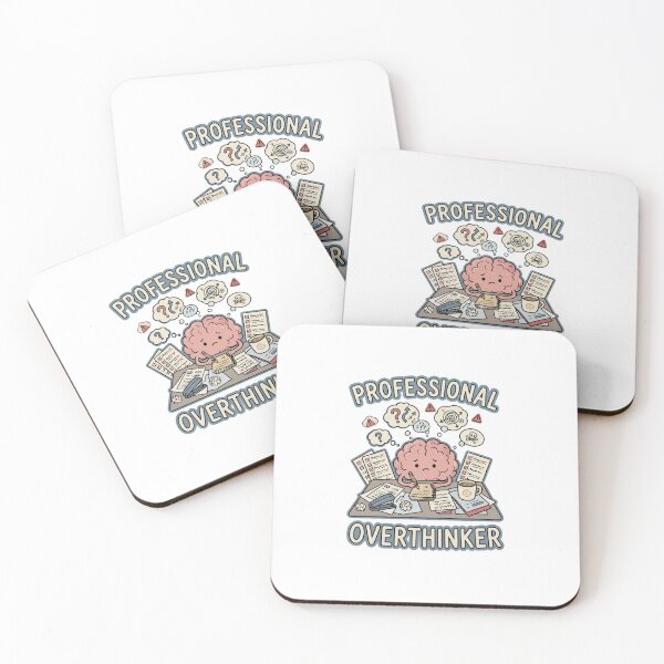 Item preview, Professional Overthinker Funny Brain Doodle designed and sold by GoofyShopp.