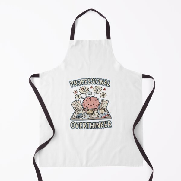 Item preview, Professional Overthinker Funny Brain Doodle designed and sold by GoofyShopp.