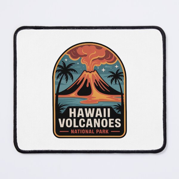 Item preview, Hawaii Volcanoes National Park Vintage Travel Badge designed and sold by Teelogic.