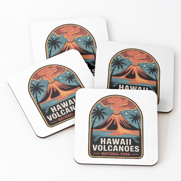Item preview, Hawaii Volcanoes National Park Vintage Travel Badge designed and sold by Teelogic.