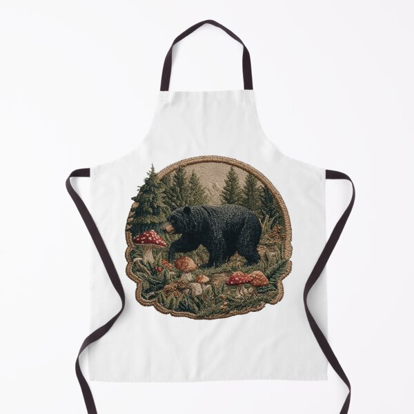 Item preview, Forest bear in Mushroom Country Patch designed and sold by filou designs.