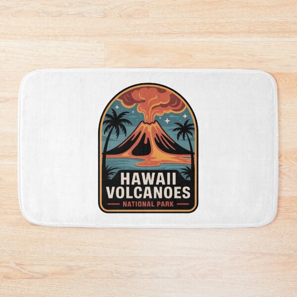 Item preview, Hawaii Volcanoes National Park Vintage Travel Badge designed and sold by Teelogic.