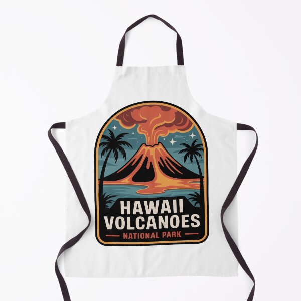 Item preview, Hawaii Volcanoes National Park Vintage Travel Badge designed and sold by Teelogic.