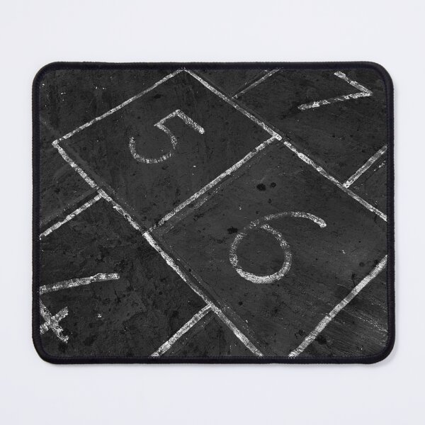 Item preview, Hopscotch Pattern | Black and White Geometric Street Photography designed and sold by Tessera Co.
