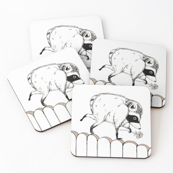 Item preview, Jimothy The Seattle Raccoon Cute Short Spine Meme Art designed and sold by     Fatma Creates.