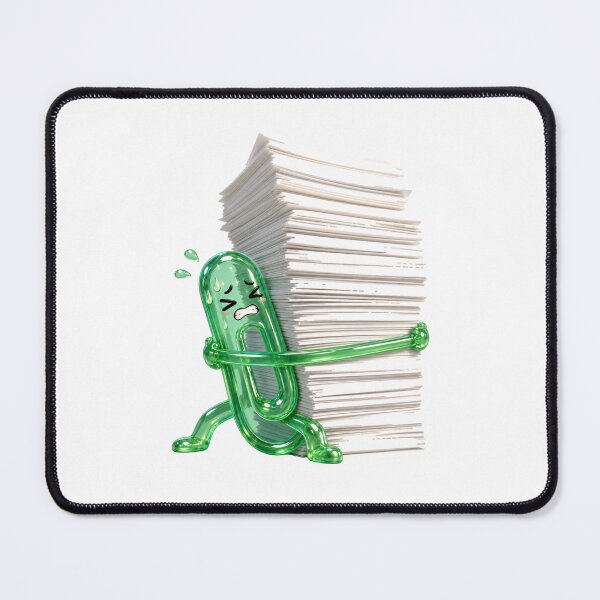 Item preview, Tiny Jelly Paperclip Versus Giant Paper Stack designed and sold by GoverArt.