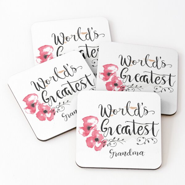 Item preview, World's Greatest Grandma Floral Watercolor designed and sold by icm4639.