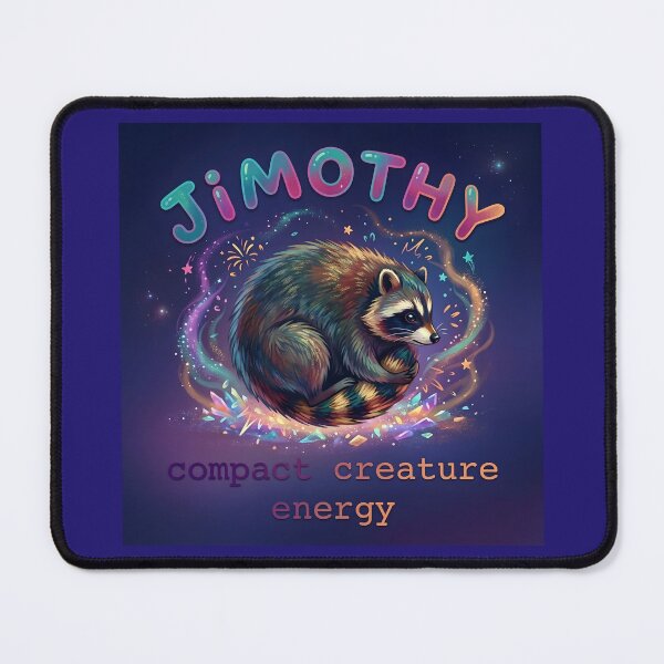 Item preview, Jimothy Raccoon Fantasy Art | Cute Woodland Animal Galaxy Illustration | Whimsical Colorful Nature Design designed and sold by Bhaskar Digital Art.