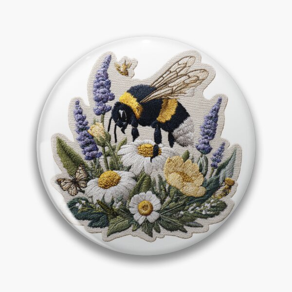 Item preview, Bee in the flower field Patch designed and sold by filou designs.