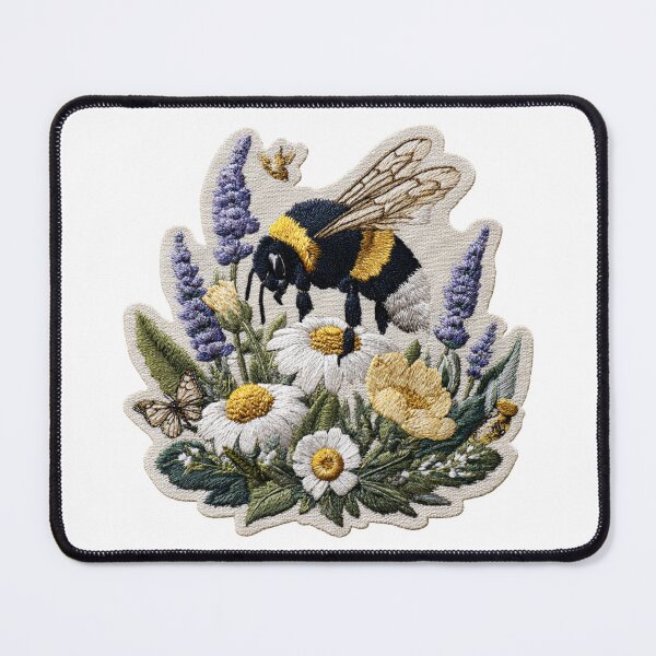 Item preview, Bee in the flower field Patch designed and sold by filou designs.