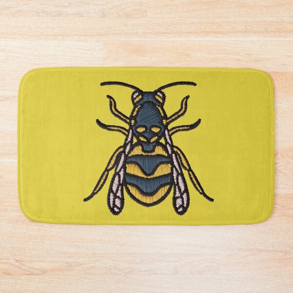 Item preview, Embroidered Wasp Patch | Vintage Insect Tattoo Style designed and sold by · GAMING SOUL ·.