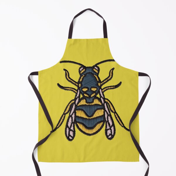 Item preview, Embroidered Wasp Patch | Vintage Insect Tattoo Style designed and sold by · GAMING SOUL ·.