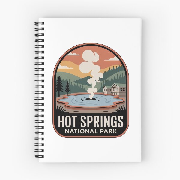 Item preview, Hot Springs National Park Vintage Travel Badge designed and sold by Teelogic.