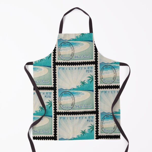 Item preview, Boracay Philippines White Beach Palm Skyline Stamp Sticker designed and sold by stickercuffs.