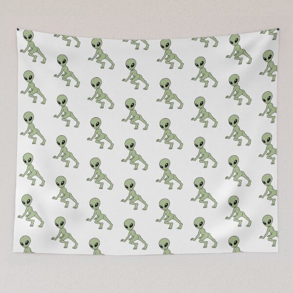 Item preview, Funny Twerking Green Alien Cartoon designed and sold by zerastore.