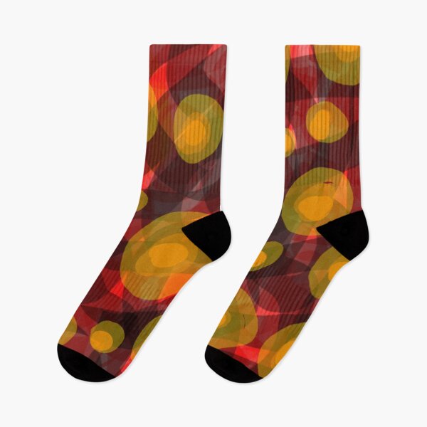 Item preview, Shapes in red orange olive green designed and sold by Fayes4Art.
