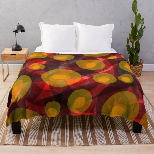 Item preview, Shapes in red orange olive green designed and sold by Fayes4Art.