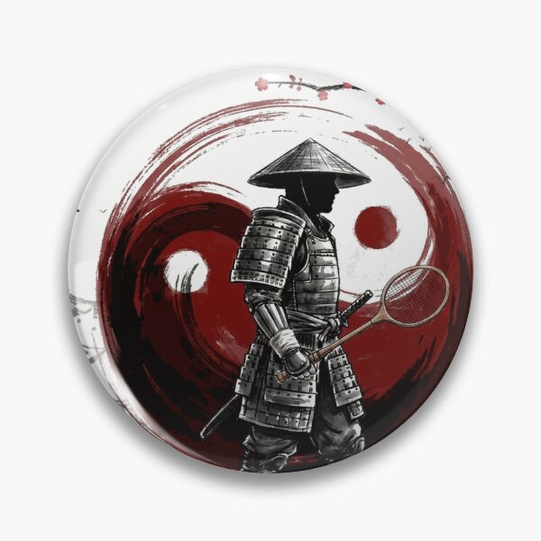 Item preview, Samurai Badminton Warrior Japanese Humor Art designed and sold by Timonvossler59.