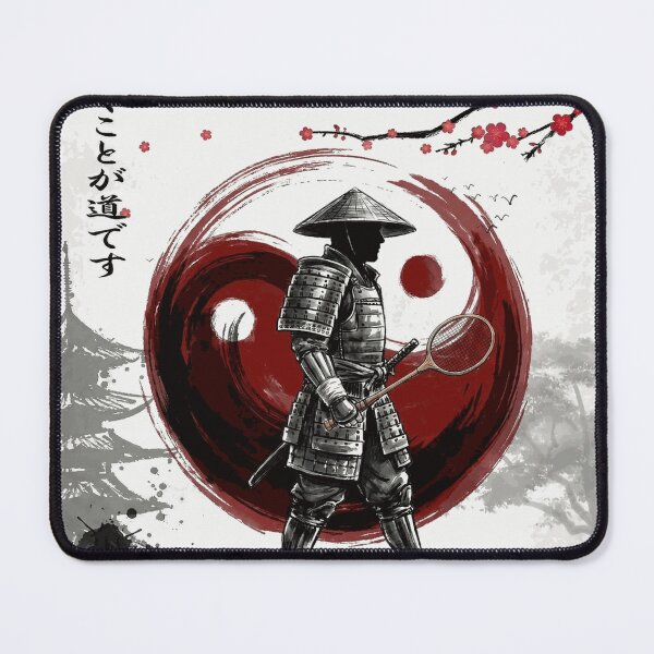 Item preview, Samurai Badminton Warrior Japanese Humor Art designed and sold by Timonvossler59.