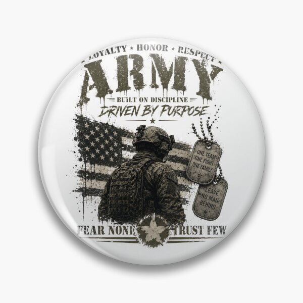 Item preview, Army | Built on Discipline | Military Soldier Graphic | Fear None Trust Few designed and sold by Twisted Visions.