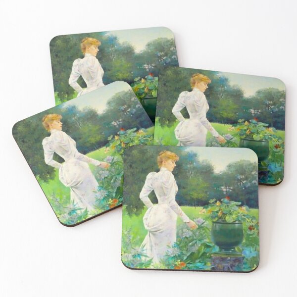 Item preview, In the Flowers by Louise Abbéma (1892) designed and sold by Vernissage-dart.