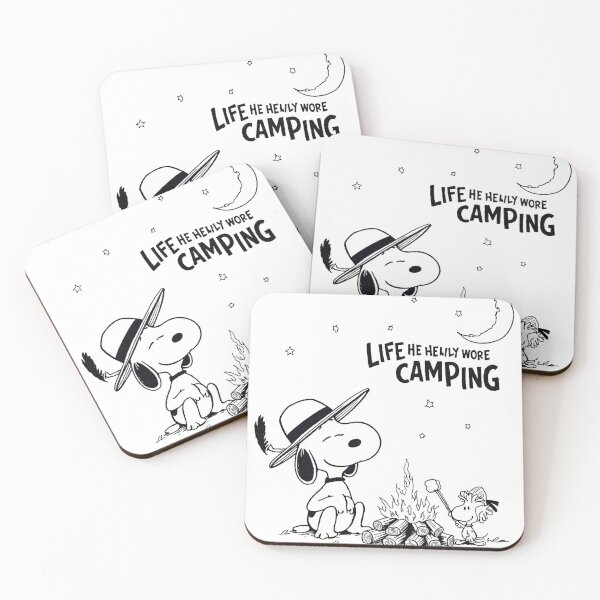 Item preview, Snoopy and Woodstock Camping Bonfire Roast Marshmallows designed and sold by icm4639.
