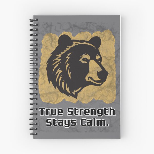 Item preview, True Strength Stays Calm Bear designed and sold by AhmadAnnaPrints.