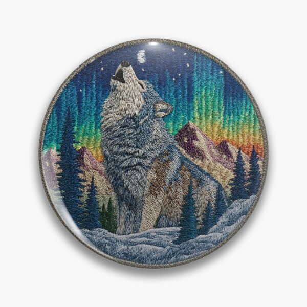 Item preview, Polarwolf Patch Aurora designed and sold by filou designs.