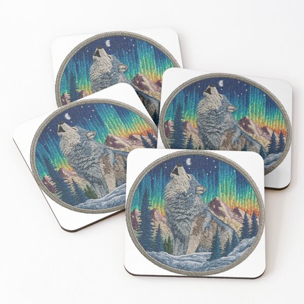 Item preview, Polarwolf Patch Aurora designed and sold by filou designs.