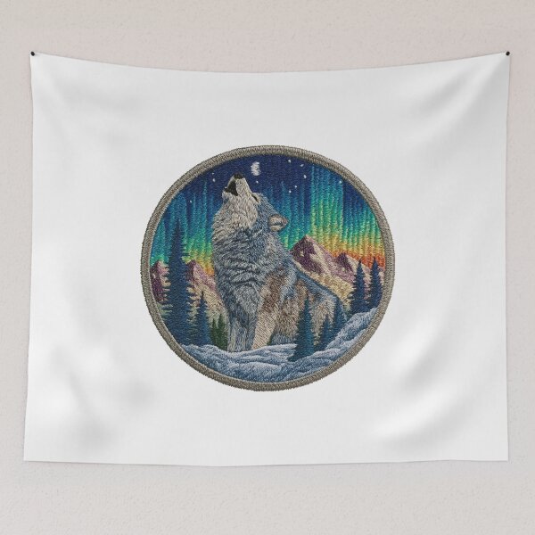 Item preview, Polarwolf Patch Aurora designed and sold by filou designs.